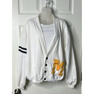 Vintage Collegiate Mizzou Sweatshirt Cardigan - 1980s/90s - Size XL - Made in US